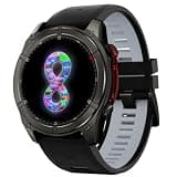 F8 Smart Watch with Bluetooth Calling, Heart Rate Monitor, Pedometer, Sleep Tracking, Compass, 5ATM Waterproof, Sports Fitness (Black)