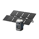 Anker SOLIX C300 DC Power Bank Station and 60W Solar Panel, 288Wh Portable Power Station, LiFePO4 Battery, 300W Solar Generator, for Outdoor, Camping, Traveling, and Emergencies