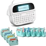 EazeID M950 Label Maker Machine with 9 Color Tapes, Rechargeable Backlit Label Maker Waterproof-Labels 12mm, Portable Labeler for Home Office School Kitchen, Kids Teachers Daily Organizatio