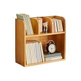 WANGHAI2024M Bookcases Multi-interlayer Tabletop Bookshelf Wooden Storage Rack for Home Office Dormitory