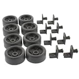 WD35X21041 Dishwasher Lower Rack Roller Wheel Kit for GE AP5986366 PS11725221