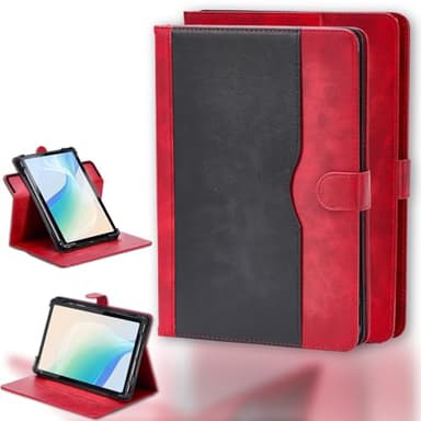 Case for Green Lion G-8 Pro 8.0-Inch Tablet Case 360 Degree Rotation Multi-Viewing Angels PU Leather Stand Folio Cover Red