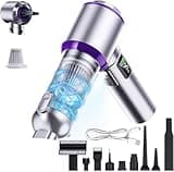 Olubfdh Car Vacuum Portable Cordless, 22000PA High Power Handheld Vacuum Cordless with Brushless Motor & LED Light, Small Vacuum for Car, Home, Pet, Office