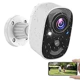 Security Cameras Wireless Outdoor Indoor, 2K Battery Powered WiFi Camera for Home Security, AI Motion Detection, Color Night Vision, IP66 Weatherproof, 2-Way Talk, Siren Alarm, SD/Cloud Storage