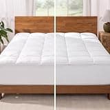 Bare Home Queen Microplush Mattress Topper - Pillow Top Reversible - Soft Mattress Cover - Dual Sided All-Season - 8" to 24" Deep Pocket - Fitted Cover - Plush Mattress Pad (Queen)