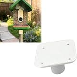 VivaElara 1 Inch Pole Mount Adapter for Bird Buddy Smart Bird Feeder, Outdoor Bird Feeder Pole Mount Bracket Compatible with Metal Pipe EMT and PVC Poles, Stable Mounting Base Accessory