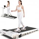 FUNMILY Walking Pad with Incline 8%, 3.5HP Under Desk Treadmills for Home Office Apartment Dorm, 400lbs Capacity, LED Display, Portable Compact Space-Saving Design, Quiet Walking Pad Treadmill