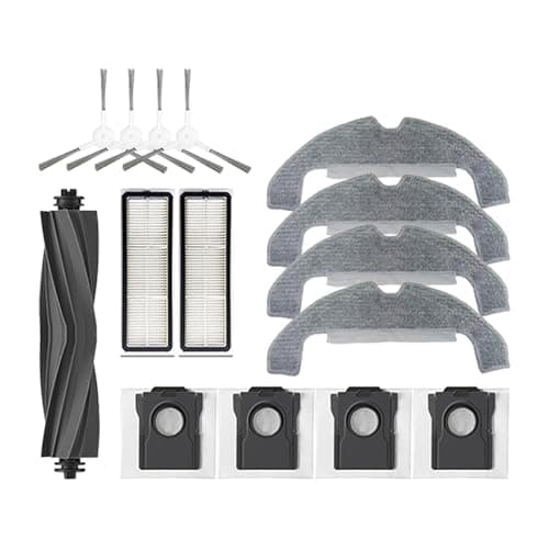 KUYJHNVD Robot Vacuum Cleaner Accessories, Compatible with Dreame, D10 Plus Gen 2 RLD32GD Main Side Brush HEPA Filter Mop Cloths Bag(15pcs)