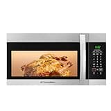 30" Over the Range Microwave Oven, ThermoMate 1.7 Cu. Ft Capacity Microwave Over the Stove with One Touch, 1000 Cooking Watts, 300 CFM Venting, 2-Level Cooktop Light, Stainless Steel