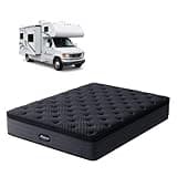 QMDJECKERO Short Queen Mattress,12 Inch Cooling Gel Memory Foam - Medium Firm Hybrid RV Mattress in a Box,Fiberglass-Free, Soft Knit Cooling Cover, Motion Isolation, CertiPUR-US Certified