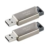 PNY PRO Elite USB 3.1 Flash Drive 128GB 2-Pack – Premium Metal Design, Up to 400MB/s Read & 180MB/s Write – Compatible with PC & Mac, USB 3.0/2.0 – Ideal for Gamers, Professionals & Large File Storage
