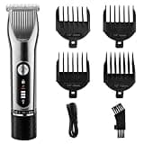 Mens Hair Clippers, Professional Clipper Beard Trimmer for Men Adjustable Speed Carving Electric Razor