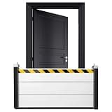 Generic Aluminum Unit Module Flood Protection Barrier Reusable Baffle Flood Barrier for Front Door/Basement Entrance/Backyard Removable Temporary Dams 48.03x23.62in
