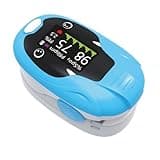 Pulse Oximeter for Small Finger, Oxygen Monitor Fingertip(2+), Alarm and Brightness Ajustable