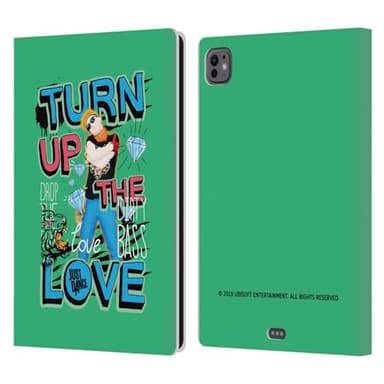 Head Case Designs Officially Licensed Just Dance Drop The Beat Artwork Compositions Leather Wallet Case Compatible with Apple iPad Pro 11 M4/M5 2024/2025