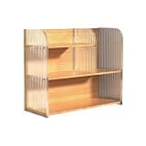 WANGHAI2024M Bookcases Multi-Layer Open Acrylic Density Board Small Bookshelf Office Desktop Storage Rack