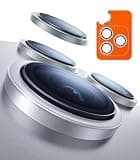 TORRAS 3-Year Ultimate Durability for iPhone 17 Pro Max/17 Pro Camera Lens Protector-1:1 Invisible Fit & Ultra Clarity, Military-Grade 9H+ Aerospace Glass Anti-Scratch Easy Installation,Silver
