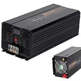 VTCMKAZYT Pure Sine Wave Power Inverter Peak 6000 7000 8000 10000 12000 Watt Car 12V 24V 48V DC to 110V 220V AC Converter USB(6000W,24Vto110V)