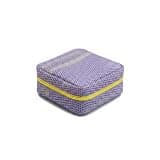 Hanging Mesh Storage Bag, See-Through Polyester Travel Organizer for Toiletries & Cosmetics, Compact Vertical Pouch with Loop