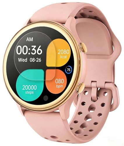 ICOMTOFIT Women’s Smart Watch Fitness Tracker with Heart Rate & SpO2 Monitor, IP67 Waterproof Activity Tracker for Men & Women, Compatible with Android & iPhone