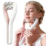 HAMINOS Microcurrent Facial Massager with 3D Roller, 3 Intensity Levels, Face Sculpting Tool for Jawline, Neck, Arms and Legs, Rechargeable Face Massage Tool for Skincare Routine