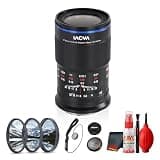 Venus Optics Laowa 65mm f/2.8 2X Ultra Macro APO Lens for Fujifilm X | APS-C Macro Lens, 2:1 Magnification, APO Optics (VE6528FX) + Cleaning Kit + Filter Kit + Cap Keeper (5pc Bundle)