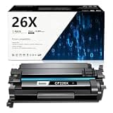 26X CF226X Black Toner Cartridge 1 Pack Replacement for HP Printer 26X CF226X 26A CF226A Toner Cartridges High Yield for LaserJet Pro M402n M402dn M402dne M402dw MFP M426fdn M426fdw M426dw Printers