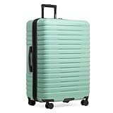 U.S. Traveler Boren Expandable Hardside Rugged Travel Luggage with 8 Spinner Wheels, Mint, Checked-Large 30-Inch