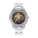 NTVOWPZO Three-Hand Analog Stainless Steel Watches for Men Easy Reader