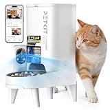 PETKIT Automatic Cat Feeder with Camera, Upgraded Multi-Cat Recognition, 2.4G&5G WiFi Pet Feeder with Freshness Preservation,3L Timed Food Dispenser with Low Food Sensor,Night Vision Motion Capturing