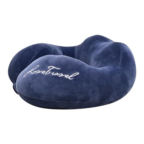 Travel Neck Pillows for Airplanes, Memory Foam Soft Washable Travel Pillows,Comfortable Portable Breathable Travel Pillows for Sleeping Traveling Home Camping Airplane