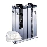 Durablesta Automatic Wet Umbrella Bag Wrapper Solution, 2000 Bags Starter Kit, Heavy Duty Stainless Steel Floor Protector for Busy Commercial Entrances and Banks(Sandblasted Silver)