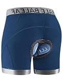 baleaf Men's 5D Padded Bike Underwear Cycling Shorts Anti Slip Mountain Biking Riding Bicycle MTB Gear Liner Navy Blue L