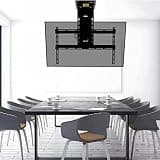 TV Bracket, Motorised TV Bracket, Electric TV Ceiling Mount with Remote Control, Telescopic Electric TV Lift for 32-65 Inch TVs, 0-85° Angle Adjustment TV Mount TV Stand