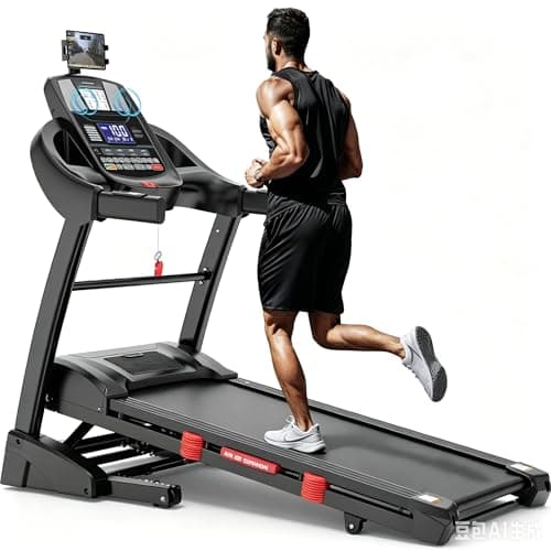 Treadmill 300 lb Capacity, 4.5 HP Folding Treadmill with Incline, Treadmills for Home, Electric Walking Exercise Machine Running Treadmill for Home Gym