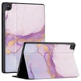 CoBak Case for Samsung Galaxy Tab A11+ Plus 11” 2025, Multi-Viewing Angles, All New PU Leather Folio Stand Cover with Auto Sleep Wake Feature for Samsung Galaxy Tab A11+ Tablet 11-inch, Amethyst Veins