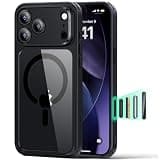 ESR for iPhone 17 Pro Case, Camera Control Cover, Compatible with MagSafe, Shockproof Military-Grade Protection, Magnetic Phone Case for iPhone 17 Pro, Classic Hybrid Case, Clear Black