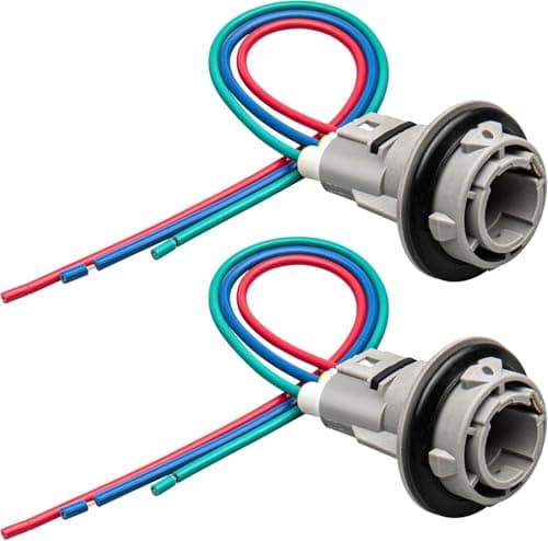 2Pcs Front Turn Signal Light Socket w/3-Wire Pigtail Fit for Honda Accord Civic Odyssey Acura CL 1998-2012 Replace 33302-SR3-A01 33302SR3A01 Turn Signal Connector