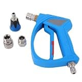banapoy Short Pressure Washer Gun, 4080 PSI High Pressure Spray Gun with 1/4 Inch Quick Connector, M22-14mm Thread, 2 Adapters, 1 Nozzle, Power WasherGun for Cars, Driveway, Yard