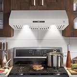 30"Under Cabinet Range Hood,400 CFM Stainless Steel Vent Hood w/LED Lights