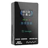 4000W Hybrid Solar Inverter, DC 24V to AC 120V Pure Sine Wave Inverter with Glass Top Cover LCD Display, Built-in 140A MPPT Solar Charger, Supports Battery-Less or AGM Lithium Battery