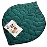 Kaisa Weighted Lap Blanket 7 lbs 41" x 53", Cozy Luxury Crystal Velvet Small Weighted Blanket for Adults, Portable Travel Weighted Blanket for Relaxation, All-Season Blanket, Machine Washable, Green