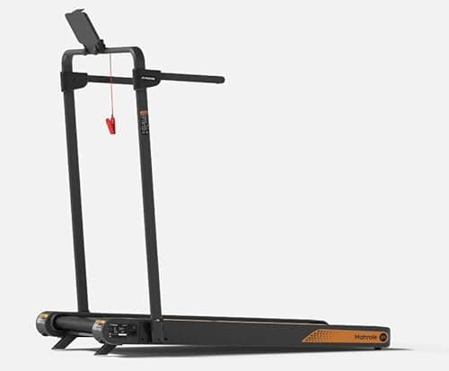 Mahrole Walking Pad Treadmill with APP,Under Desk Foldable Treadmill for Home,Walking Vibration Pad with Handle Bar