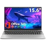 15.6 Inch Windows 11 Laptop, 5205U Processor, 4GB RAM 128GB Storage Expandable to 1TB, FHD Display with Numpad, Office 365 Pre-Installed, Wi-Fi 5 Bluetooth 4.2, Type-C for Student & Business