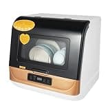 INPAITOO Countertop Mini Dishwasher 3 Wash Modes for Home Apartment RV 110V