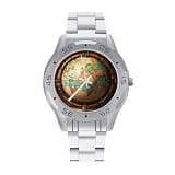 NTVOWPZO Three-Hand Analog Stainless Steel Watches for Men Easy Reader