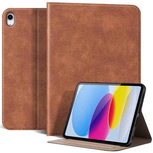 FTSOLSOH for Ipad(A16) 11th Gen Case 11 inch 2025 and Ipad 10th Gen 10.9 inch 2022 Leather Protection Cover Protective Shell with Auto Sleep/Wake.Brown