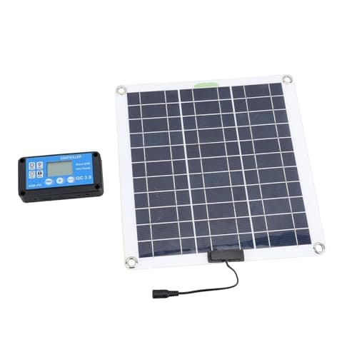 Phefop Solar Panel Kit, 200W Monocrystalline Silicon, Efficient Portable Solar Charger with OBD Plug and 10 in 1 Cable for RV Car Boat Camping