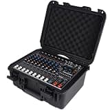 Yamnweo X-960D 8-channel Handheld Portable Audio Mixer, Supporting Dual 450W Passive Speaker Amplifier Output Console, 99 DSP Effects, 7-segment Equalizer, Fan Cooling Bluetooth DJ Mixing Console