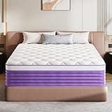 Niqooia Full Size Mattress, 14 inch Full Medium Firm Memory Foam Mattress, Fiberglass Free, CertiPUR-US Certified Safe Materials, 7 Zon Pocket Springs, Strengthen Edge Suppor Mattress in a Box